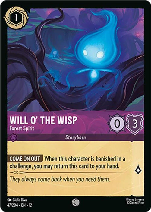 Will o' the Wisp - Forest Spirit (#47/204) (Wilds Unknown) Near Mint Cold Foil