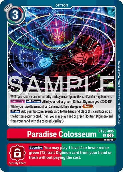 Image for Paradise Colosseum (BT25-095 U) - Digimon Card Game