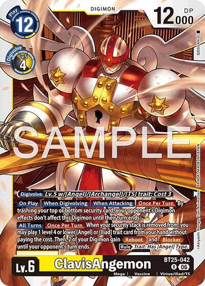 ClavisAngemon (#BT25-042 R) (Dual Revolution)
