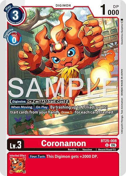 Image for Coronamon (BT25-008 U) - Digimon Card Game