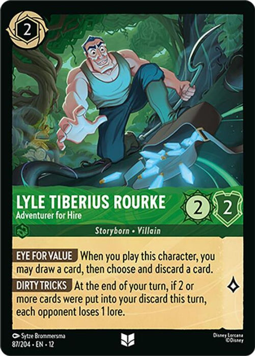 Lyle Tiberius Rourke - Adventurer for Hire (#87/204) (Wilds Unknown) Near Mint Cold Foil