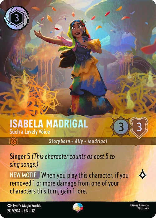 Isabela Madrigal - Such a Lovely Voice (Epic) (#207/204) (Wilds Unknown) Near Mint Holofoil