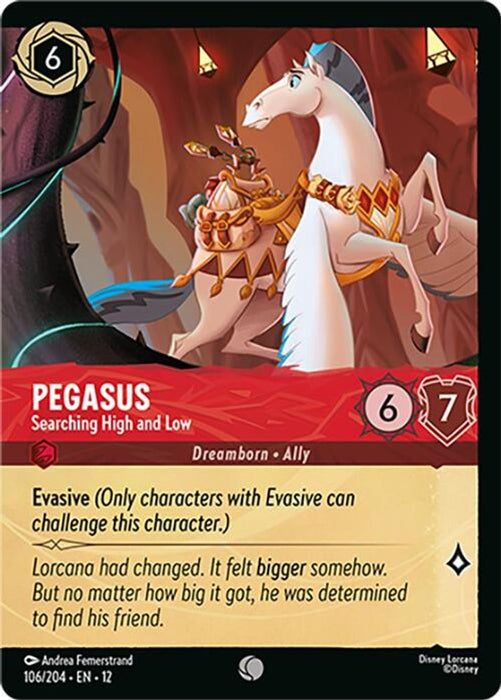 Pegasus - Searching High and Low (Foil) (#106/204) (Wilds Unknown) Near Mint Cold Foil