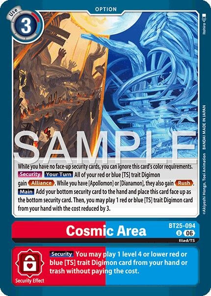 Image for Cosmic Area (BT25-094 U) - Digimon Card Game