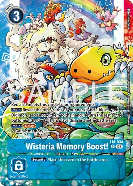 Image for Wisteria Memory Boost! (Alternate Art) (LM-034 P) [Starter Deck 23: Beatbreak] - Digimon Card Game