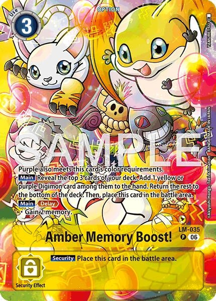 Image for Amber Memory Boost! (Alternate Art) (LM-035 P) [Starter Deck 23: Beatbreak] - Digimon Card Game