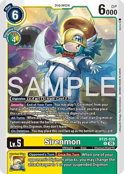 Image for Sirenmon (BT25-039 R) - Digimon Card Game