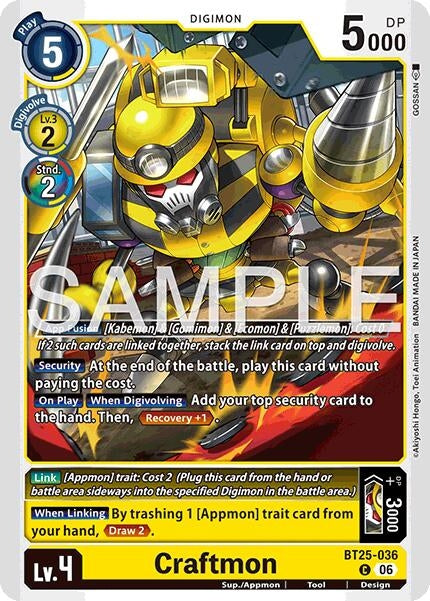 Image for Craftmon (BT25-036 C) - Digimon Card Game