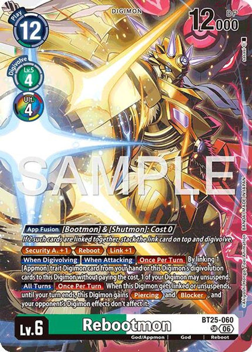 Rebootmon (#BT25-060 SR) (Dual Revolution) Near Mint Foil