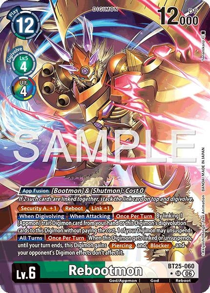 Image for Rebootmon (Alternate Art) (BT25-060 SR) - Digimon Card Game