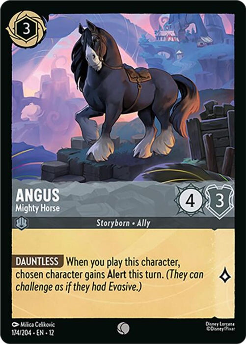 Angus - Mighty Horse (#174/204) (Wilds Unknown) Near Mint Cold Foil