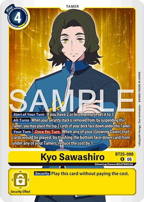 Kyo Sawashiro (#BT25-088 R) (Dual Revolution) Near Mint Foil