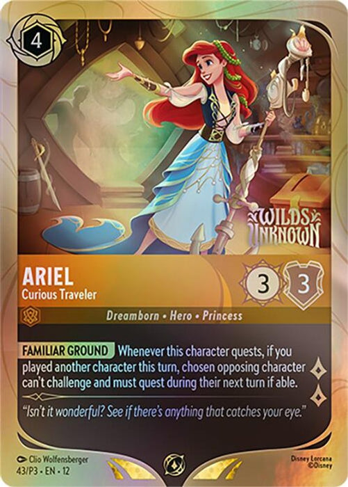Ariel - Curious Traveler (#43) (Disney Lorcana Promo Cards) Near Mint Holofoil