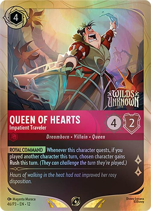 Queen of Hearts - Impatient Traveler (#46) (Disney Lorcana Promo Cards) Near Mint Holofoil