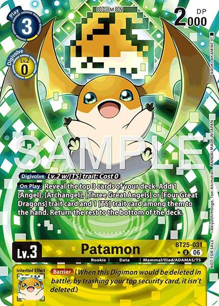 Image for Patamon (Full Art) (BT25-031 U) - Digimon Card Game