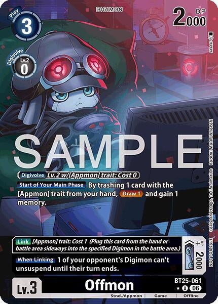 Image for Offmon (Full Art) (BT25-061 U) - Digimon Card Game