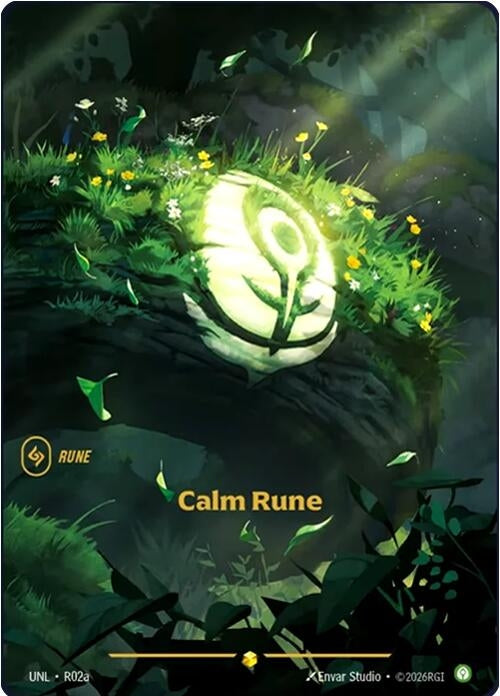 Image for Calm Rune (Alternate Art) (R02a) [Unleashed] - Riftbound: League of Legends Trading Card Game