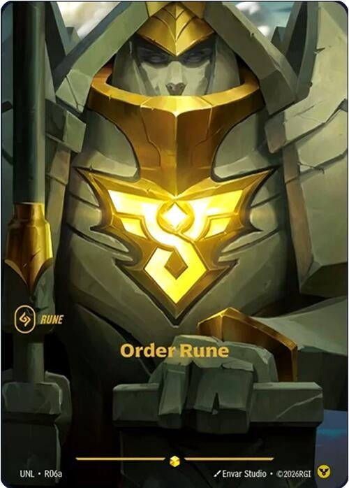 Image for Order Rune (Alternate Art) (R06a) [Unleashed] - Riftbound: League of Legends Trading Card Game