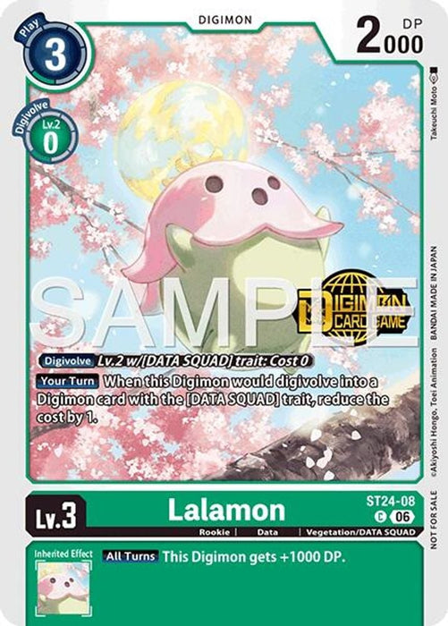 Lalamon (Welcome Tamers Pack Vol.2) (#ST24-08 C) (Starter Deck 24: Data Squad Release Event Cards) Near Mint Foil