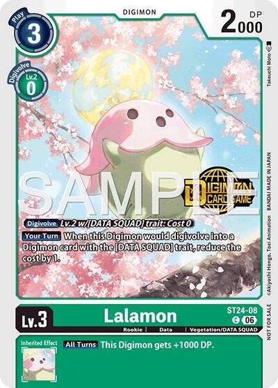Lalamon (Welcome Tamers Pack Vol.2) (#ST24-08 C) (Starter Deck 24: Data Squad Release Event Cards)