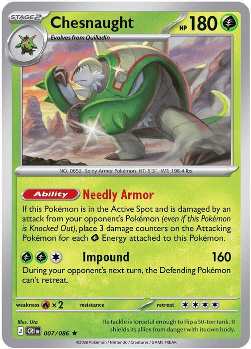 Chesnaught (#007/086) (ME04: Chaos Rising)