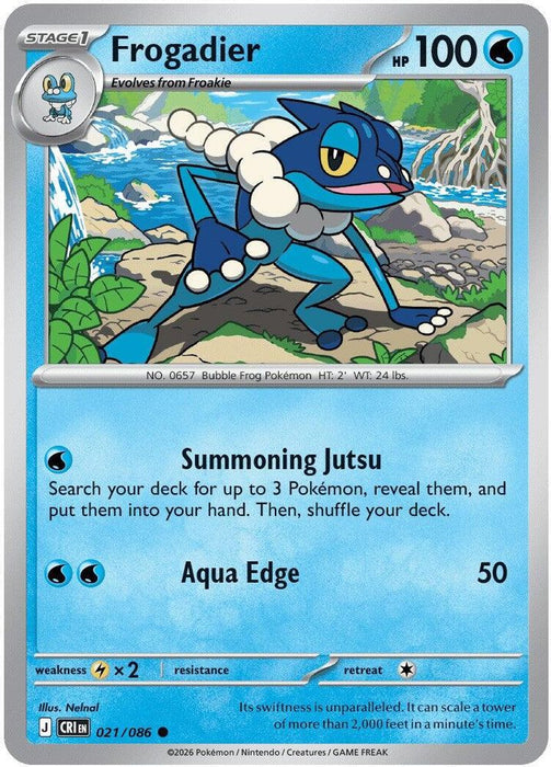 Frogadier 021 086 (#021/086) (ME04: Chaos Rising)