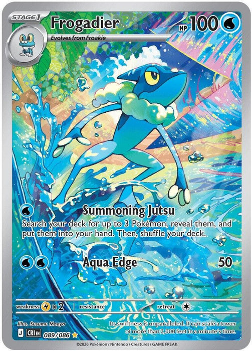 Frogadier 089 086 (#089/086) (ME04: Chaos Rising) Near Mint Holofoil