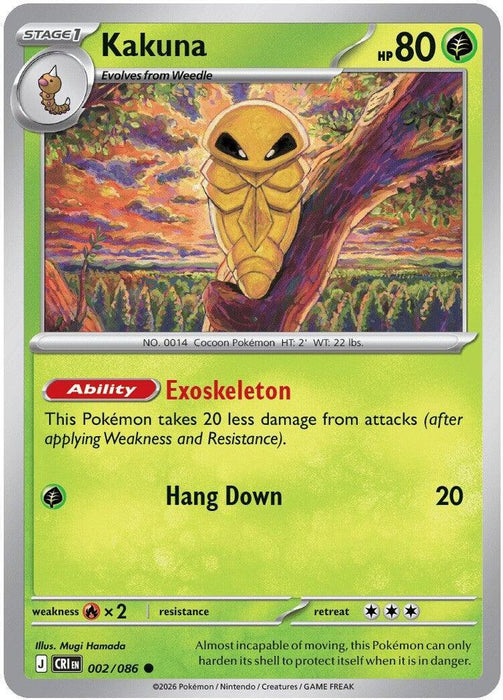 Kakuna (#002/086) (ME04: Chaos Rising)