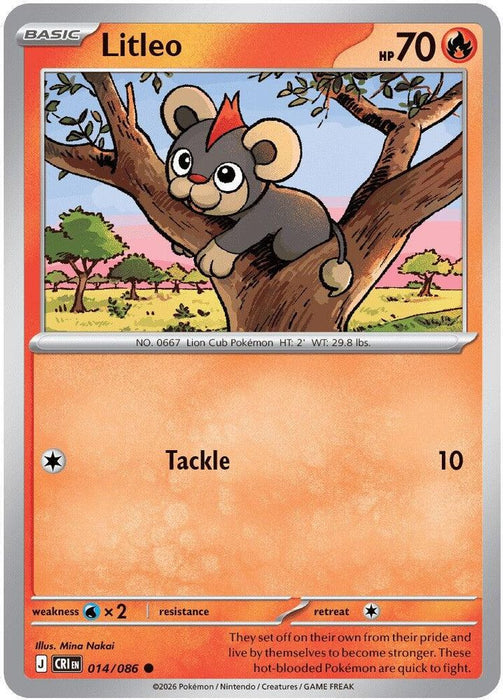 Litleo (#014/086) (ME04: Chaos Rising)