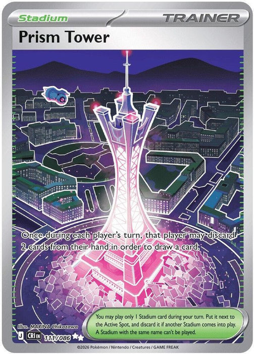 Prism Tower - 111/086 (#111/086) (ME04: Chaos Rising) Near Mint Holofoil