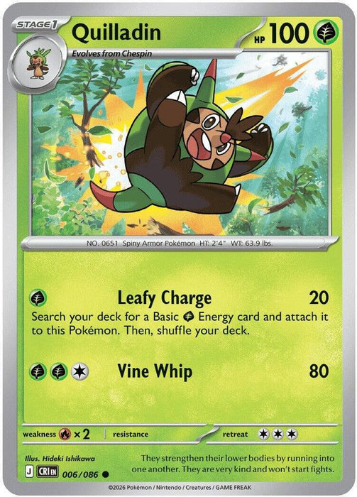 Quilladin (#006/086) (ME04: Chaos Rising)