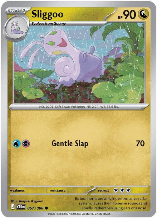 Sliggoo 067 086 (#067/086) (ME04: Chaos Rising) Near Mint Reverse Holofoil