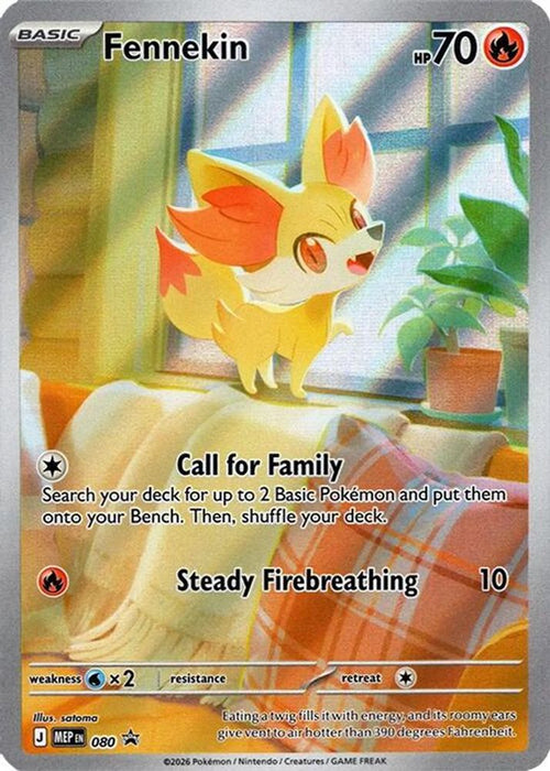 Fennekin - 080 (#080) (ME: Mega Evolution Promo) Near Mint Holofoil