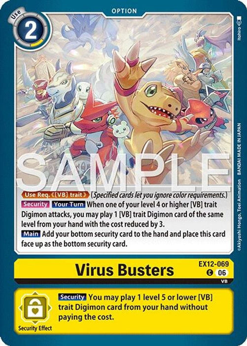 Virus Busters (#EX12-069 C) (Digital World Shambala)