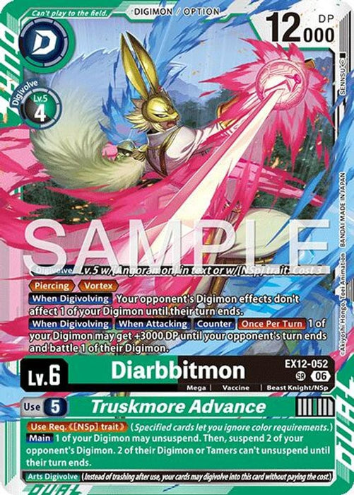 Diarbbitmon // Truskmore Advance (#EX12-052 SR) (Digital World Shambala)