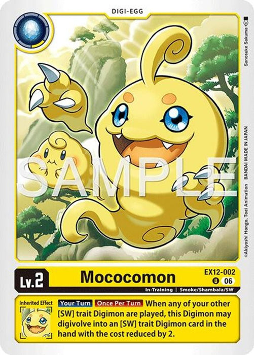 Mococomon (#EX12-002 U) (Digital World Shambala) Near Mint