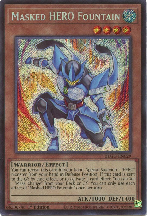 Masked HERO Fountain (#BLGG-EN029) (Battles of Legend: Glorious Gallery) Near Mint 1st Edition