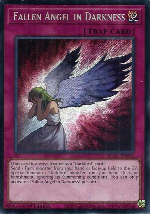 Fallen Angel in Darkness (#BLGG-EN031) (Battles of Legend: Glorious Gallery) Near Mint 1st Edition