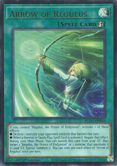 Arrow of Regulus (#BLGG-EN044) (Battles of Legend: Glorious Gallery) Near Mint 1st Edition