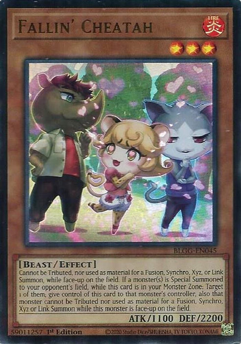 Fallin Cheatah (#BLGG-EN045) (Battles of Legend: Glorious Gallery) Near Mint 1st Edition