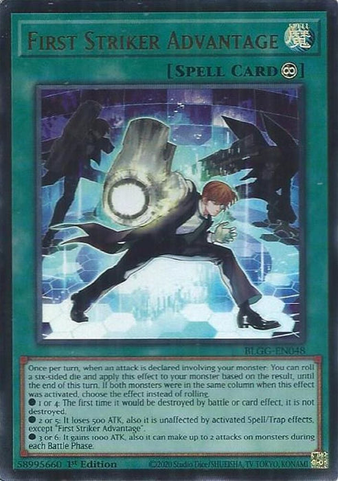 First Striker Advantage (#BLGG-EN048) (Battles of Legend: Glorious Gallery) Near Mint 1st Edition