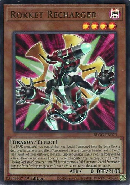Rokket Recharger (#BLGG-EN073) (Battles of Legend: Glorious Gallery) Near Mint 1st Edition