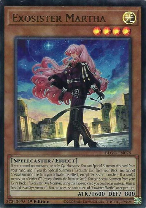 Exosister Martha (#BLGG-EN079) (Battles of Legend: Glorious Gallery) Near Mint 1st Edition