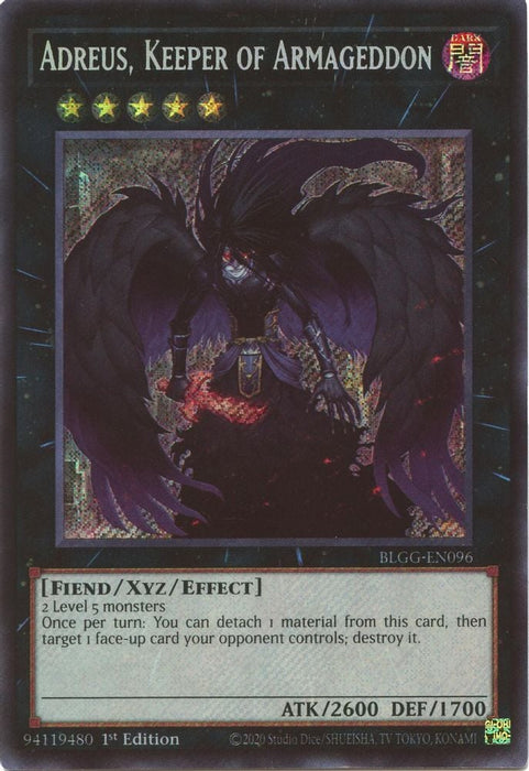 Adreus Keeper of Armageddon (#BLGG-EN096) (Battles of Legend: Glorious Gallery) Near Mint 1st Edition