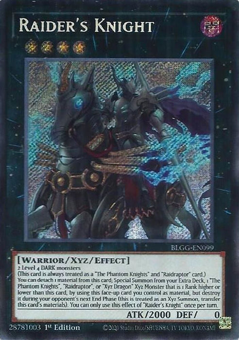 Raiders Knight (#BLGG-EN099) (Battles of Legend: Glorious Gallery) Near Mint 1st Edition