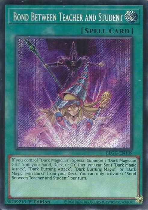 Bond Between Teacher and Student (#BLGG-EN109) (Battles of Legend: Glorious Gallery) Near Mint 1st Edition