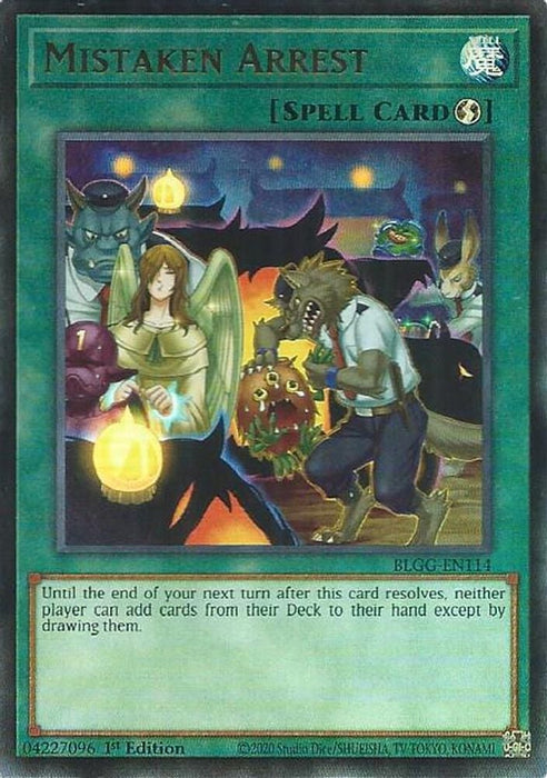 Mistaken Arrest (#BLGG-EN114) (Battles of Legend: Glorious Gallery) Near Mint 1st Edition
