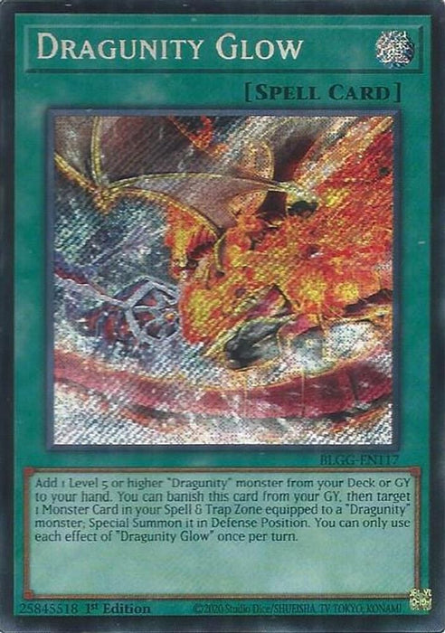 Dragunity Glow (#BLGG-EN117) (Battles of Legend: Glorious Gallery) Near Mint 1st Edition