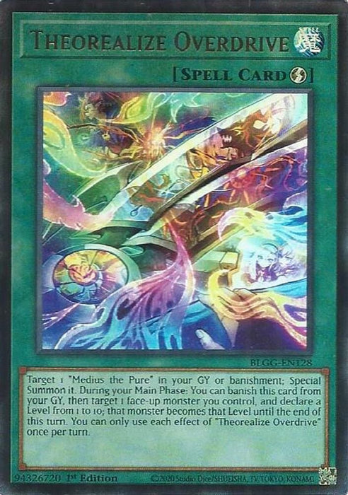 Theorealize Overdrive (#BLGG-EN128) (Battles of Legend: Glorious Gallery) Near Mint 1st Edition