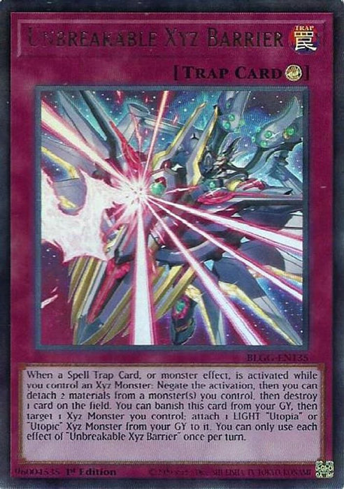 Unbreakable Xyz Barrier (#BLGG-EN135) (Battles of Legend: Glorious Gallery) Near Mint 1st Edition
